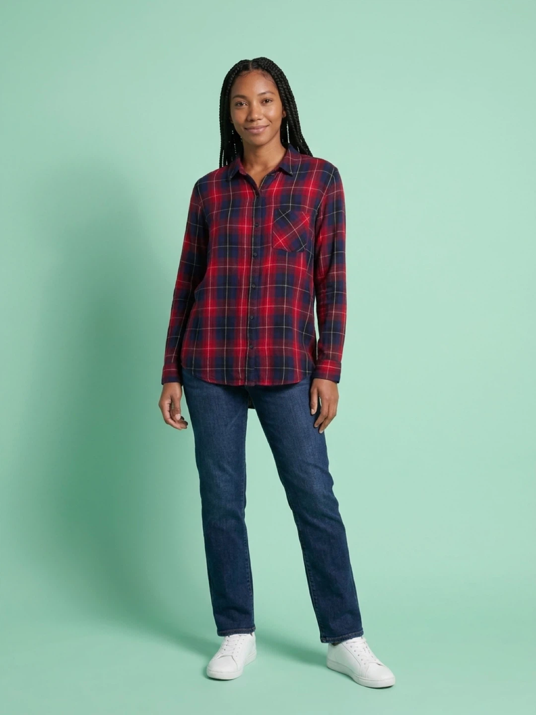 Superdry Red Check Plaid Flannel Shirt - photo 3