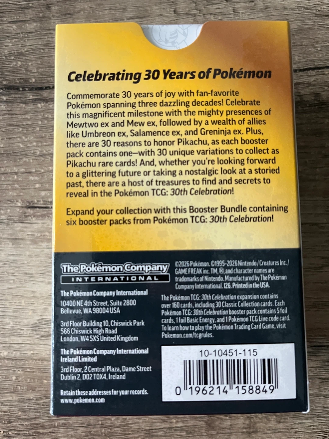 Pokemon 30th Celebration Booster Bundle (NEW) - photo 2