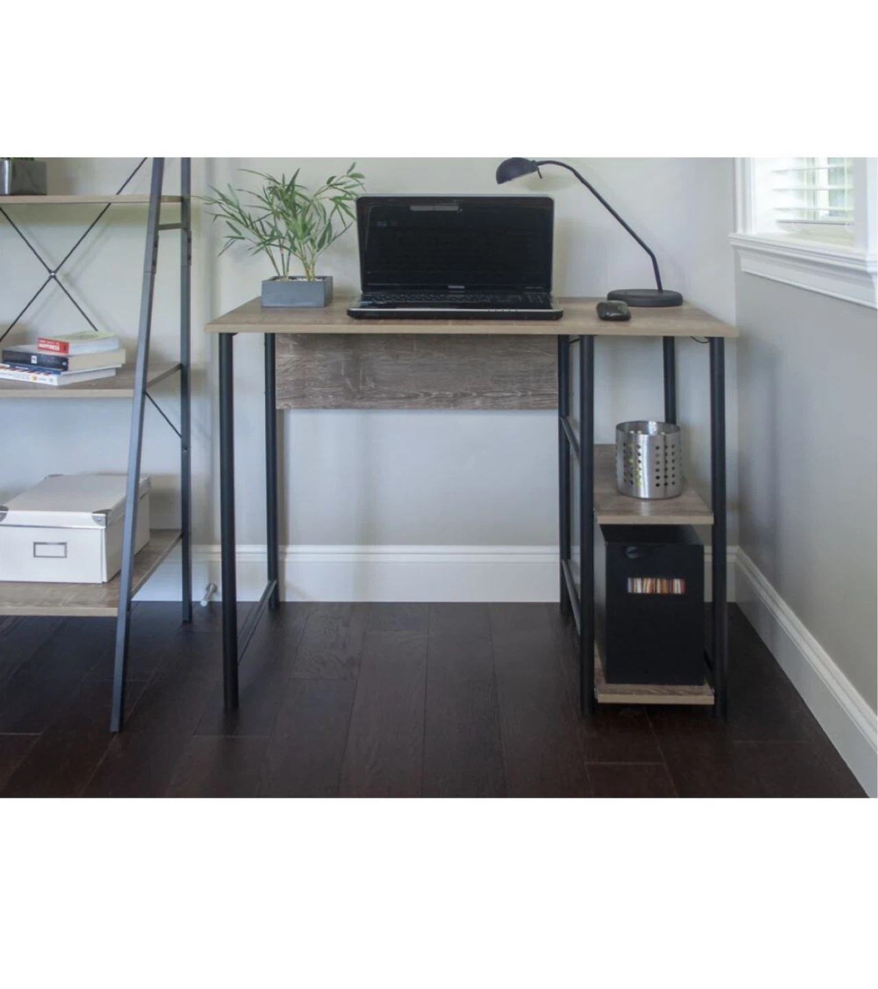 Wood and Metal Desk - photo 3