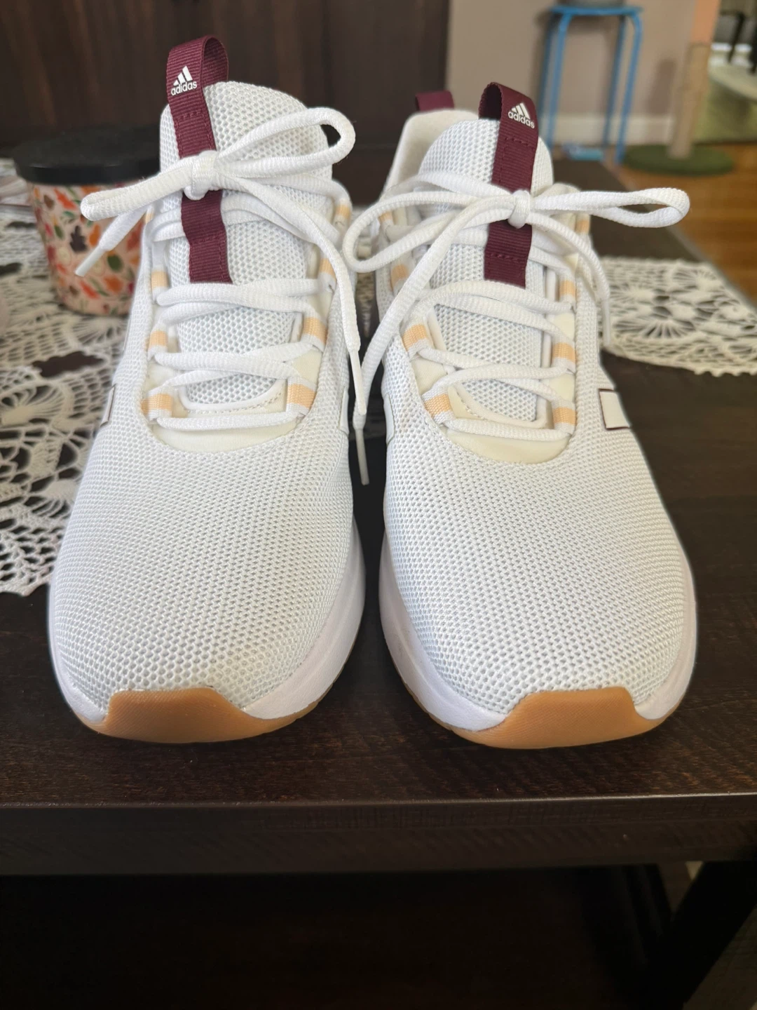 Adidas White Athletic Sneakers - photo 2