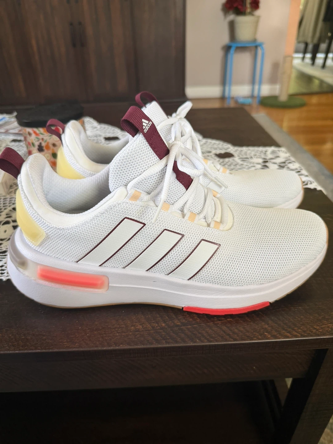 Adidas White Athletic Sneakers - photo 3