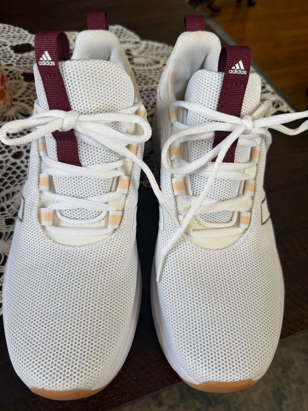 Adidas White Athletic Sneakers - photo 4