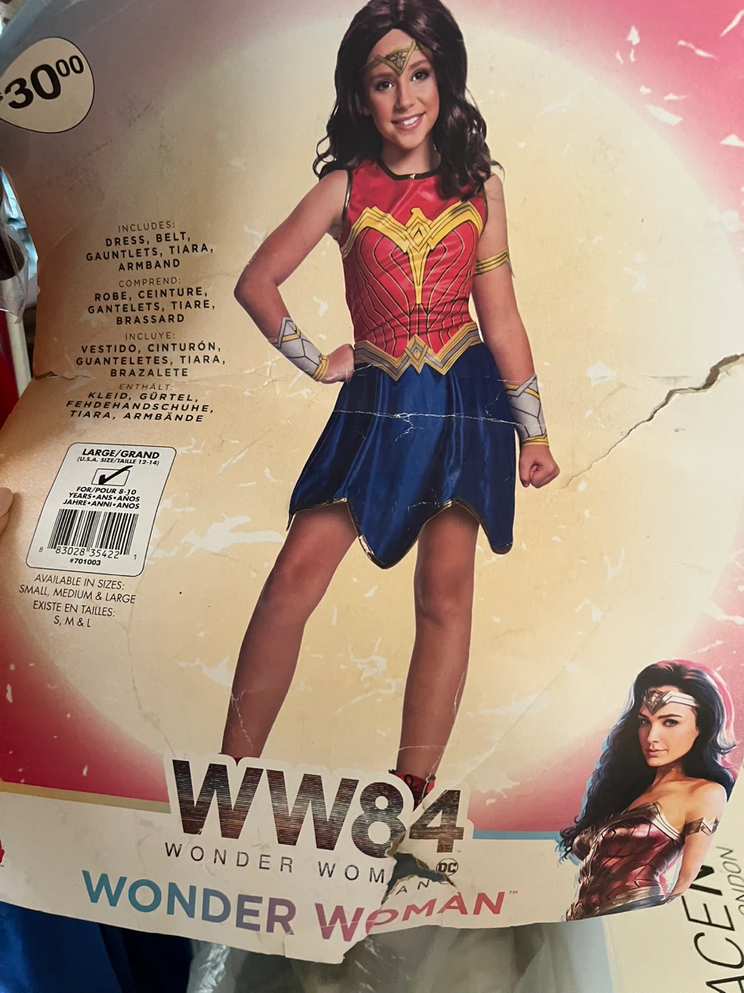 Wonder Woman WW84 Costume Size Large