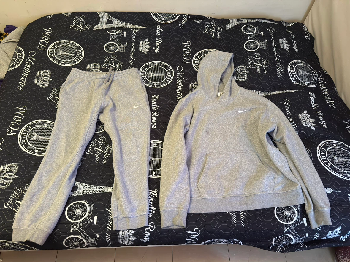 Nike tracksuit - Heather Grey (XL Hoodie / L Pants)