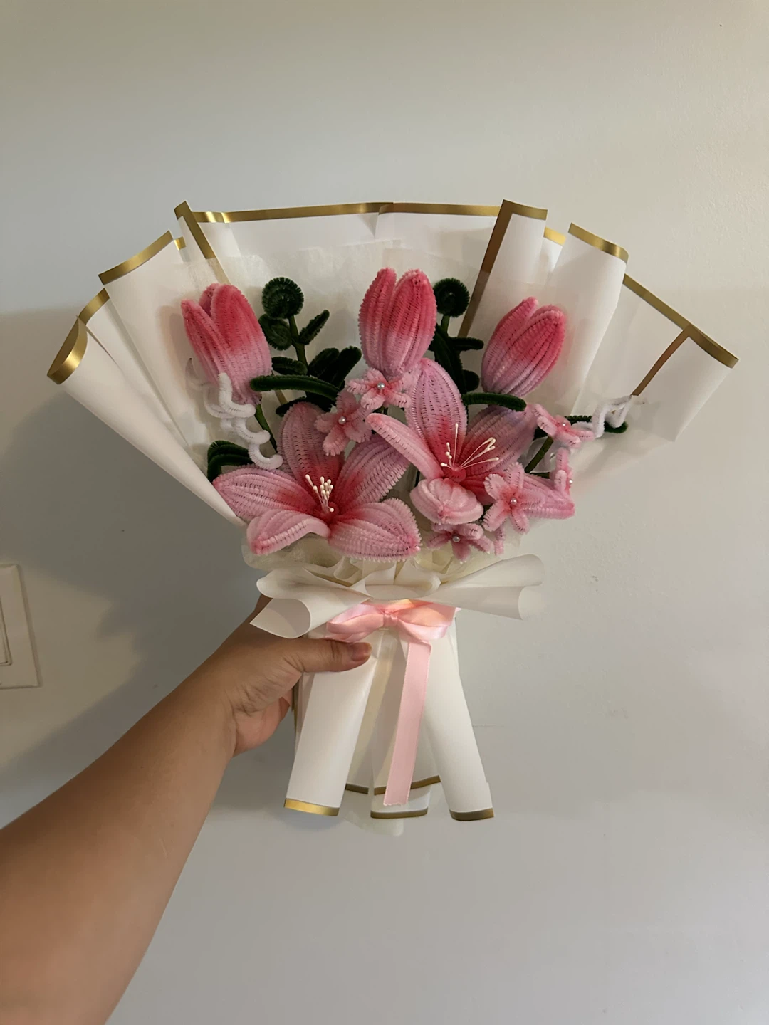Handmade Pipe Cleaner Flower Bouquet