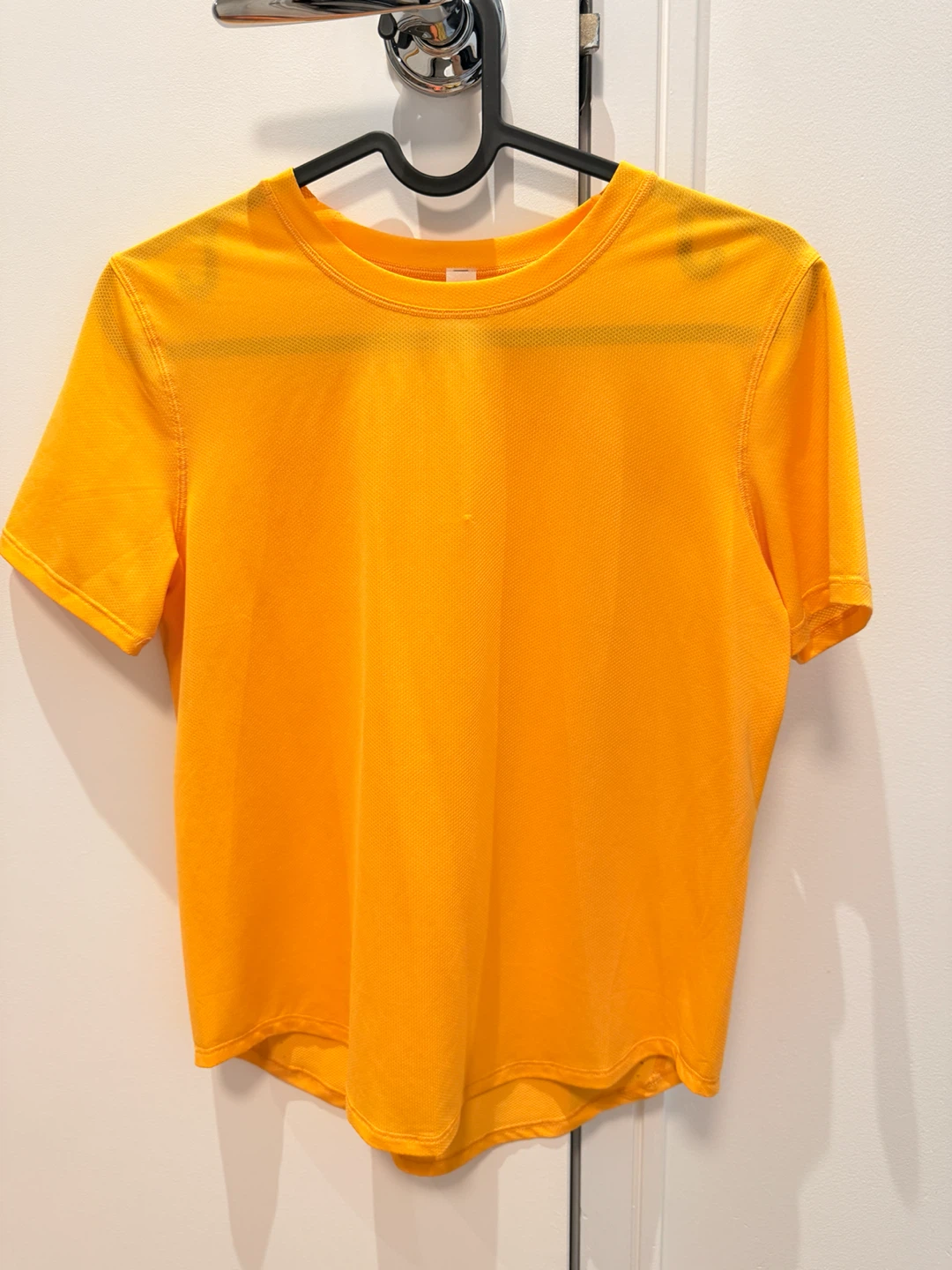 Lululemon bright yellow athletic t-shirt