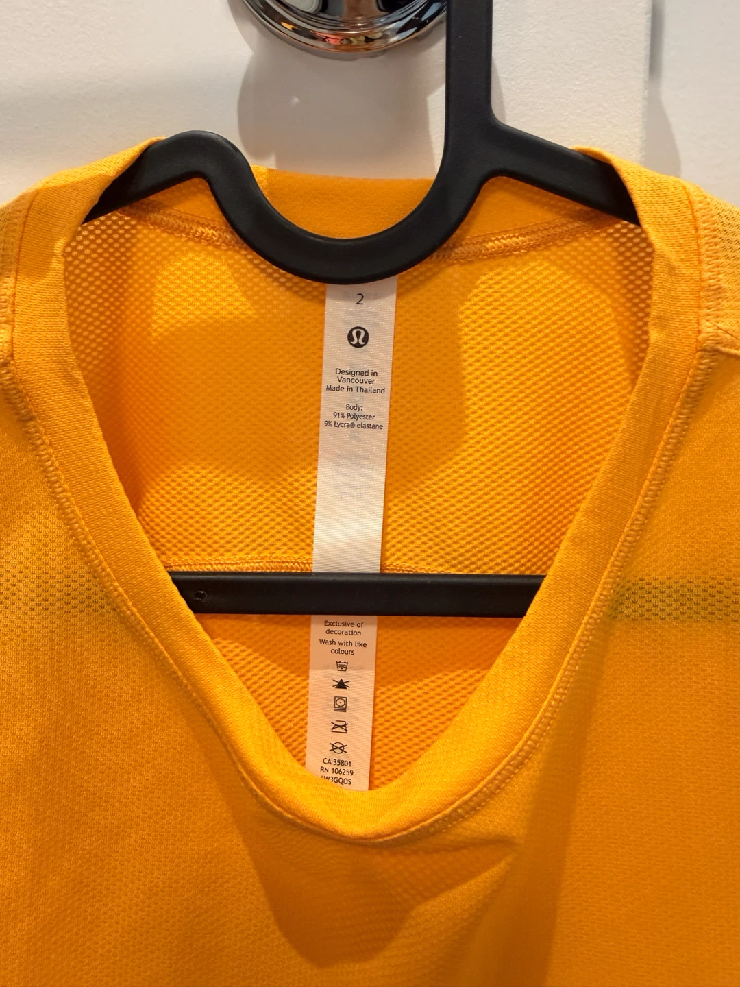 Lululemon bright yellow athletic t-shirt - photo 2