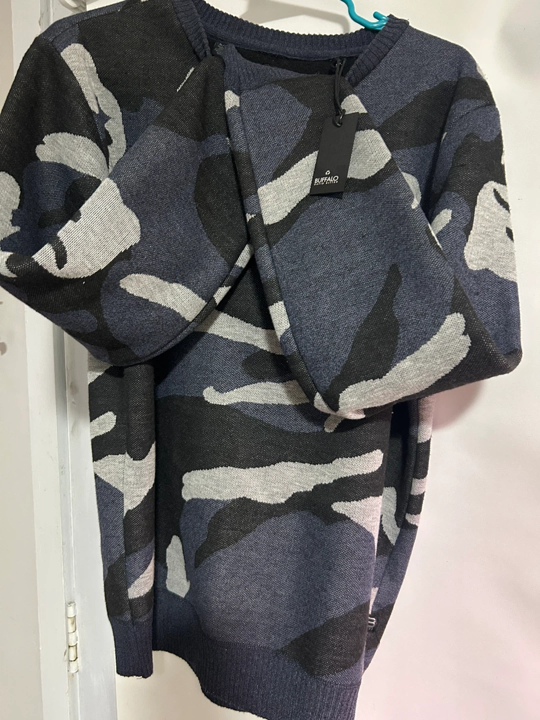 Buffalo David Bitton Camo Knit Sweater