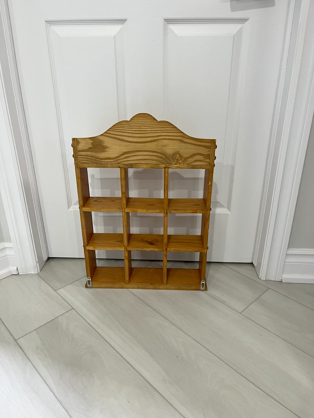 Wood 9-Cubby Wall Shelf - photo 2