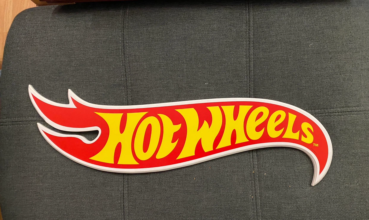Hot Wheels wall sign