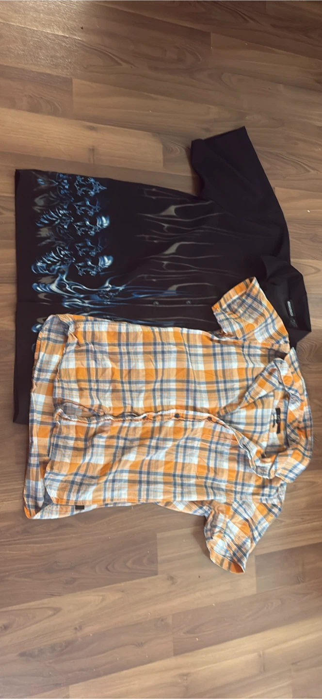 Two Men's Short Sleeve Shirts