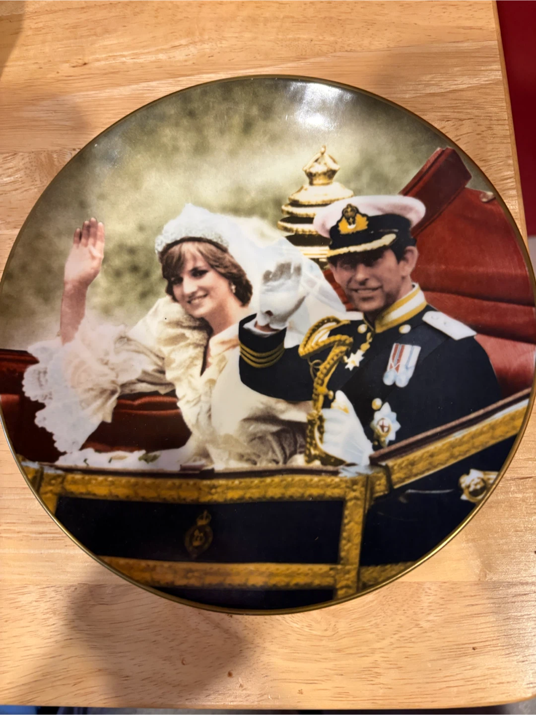 Crown Staffordshire Royal Wedding Commemorative Plate