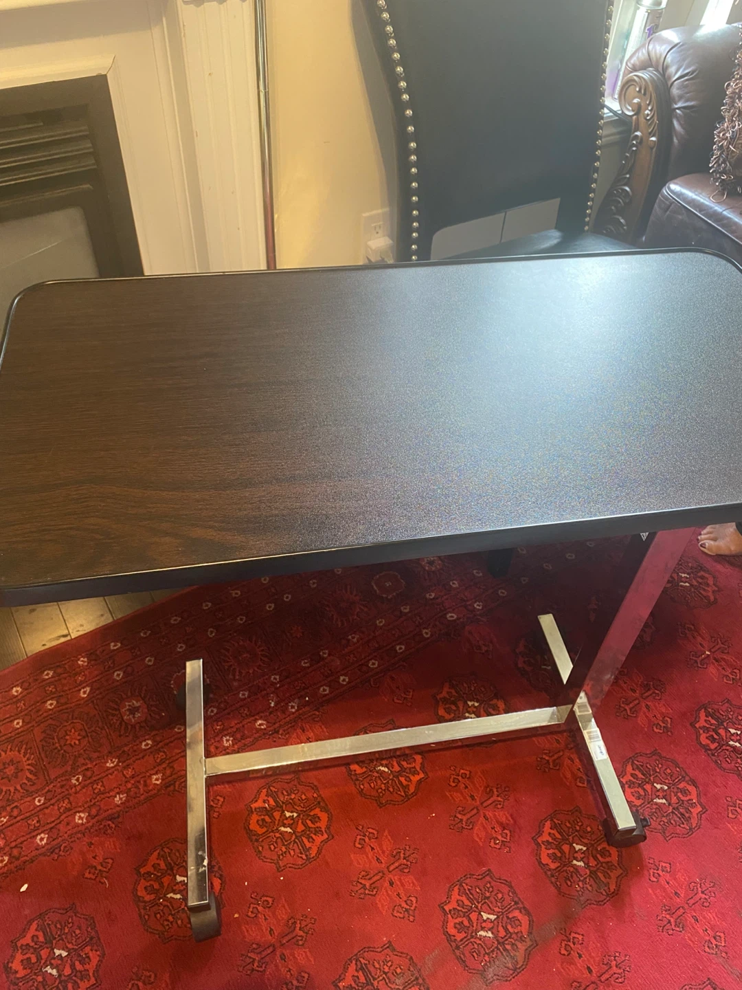 Rolling Overbed Hospital Table