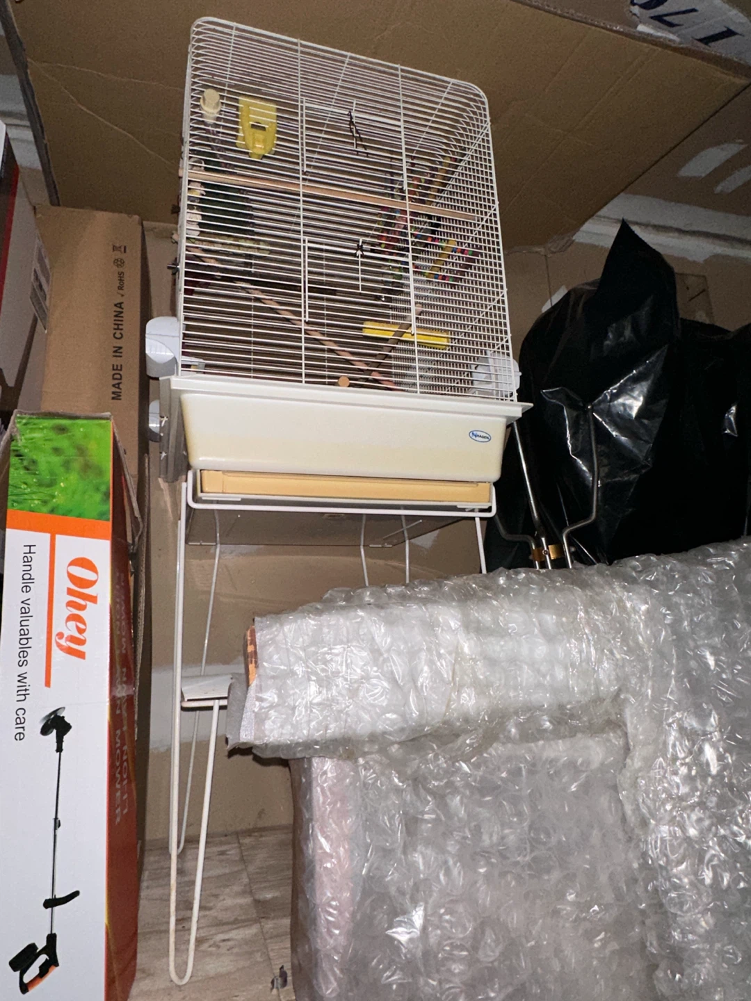 Hagen White Bird Cage with Stand - photo 2