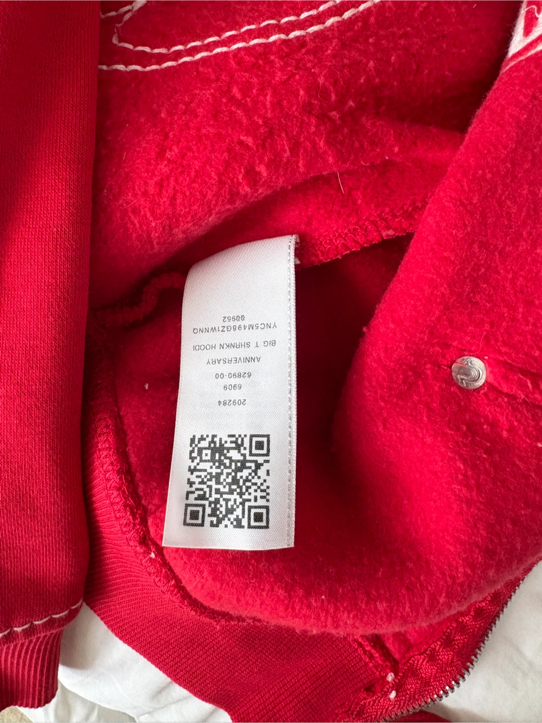 True Religion Red Cropped Hoodie - photo 4