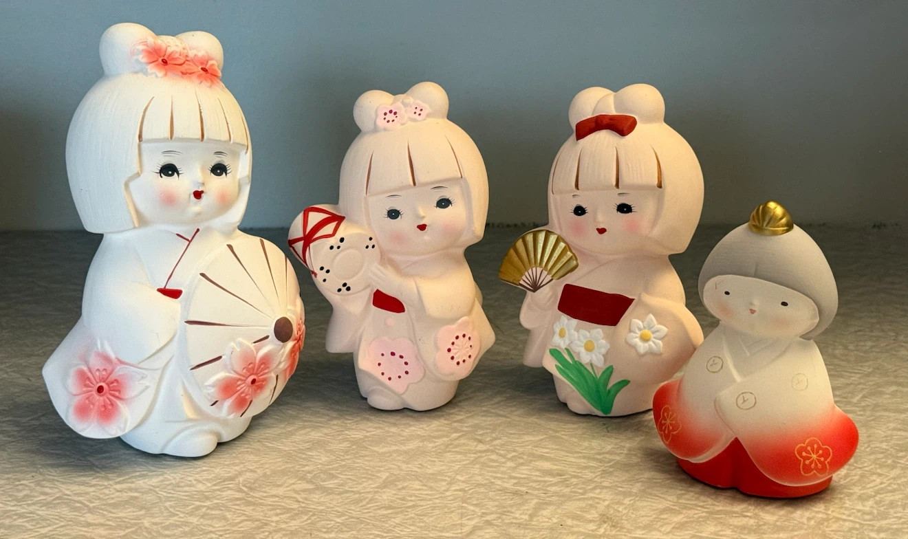 Vintage Japan Bisque Doll Collection