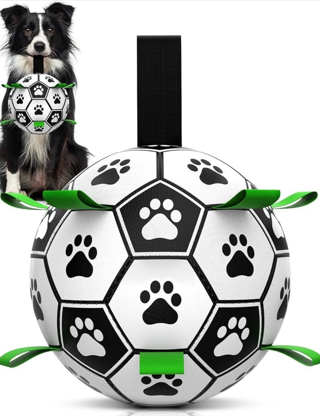 Dog Soccer Ball Toy with Tabs - New