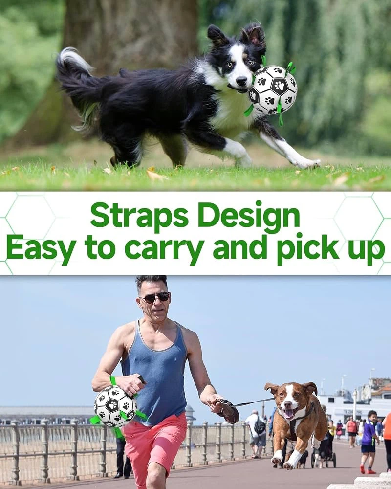 Dog Soccer Ball Toy with Tabs - New - photo 5