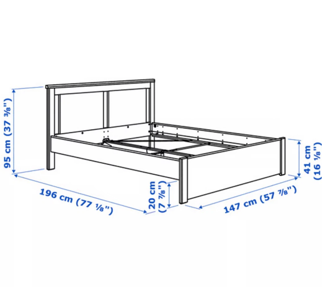 Songesand double bed frame - photo 2