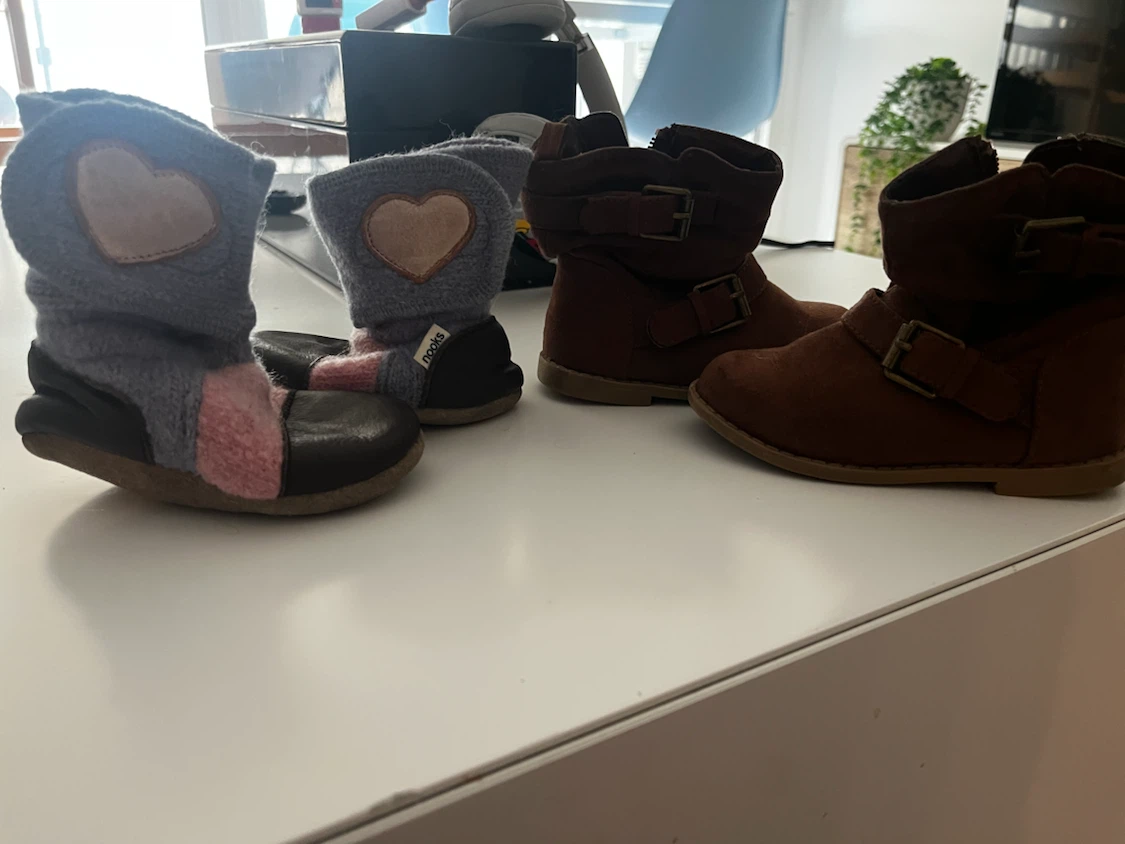 Toddler Girl Clothing Bundle and Nooks Booties - photo 3