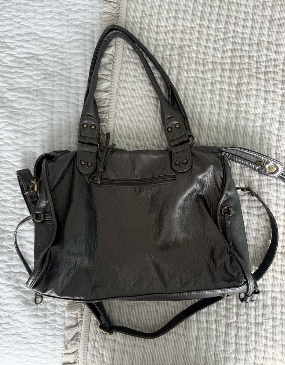 City Bag Silver Shoulder Bag - photo 2