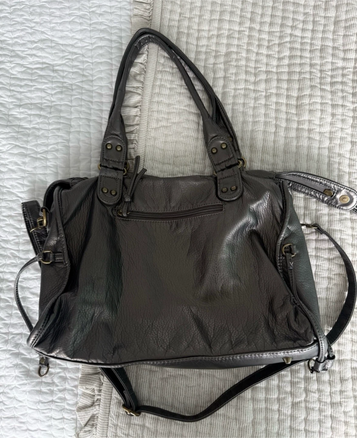 City Bag Silver Shoulder Bag - photo 3
