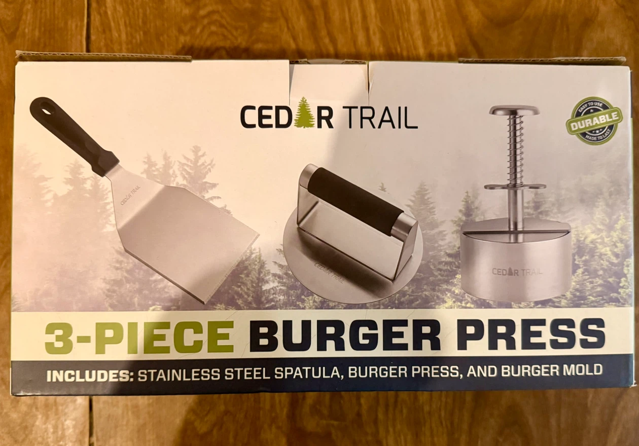 Cedar Trail 3-Piece Burger Press Set
