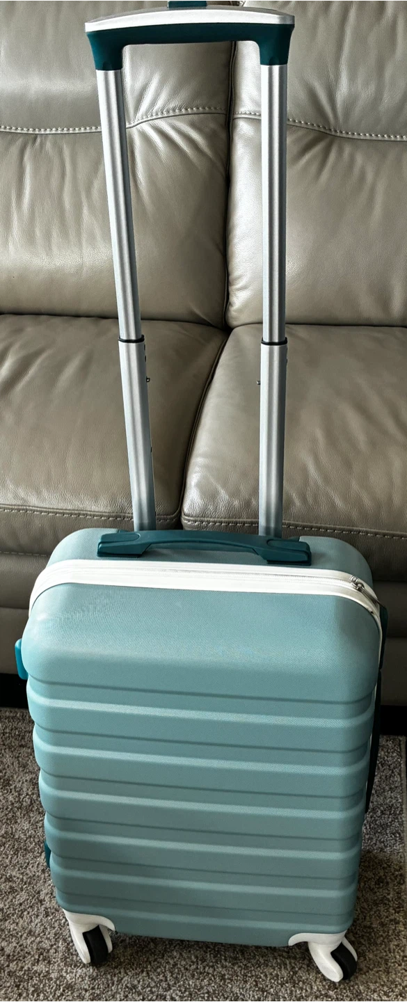 Light blue carry-on suitcase - photo 2