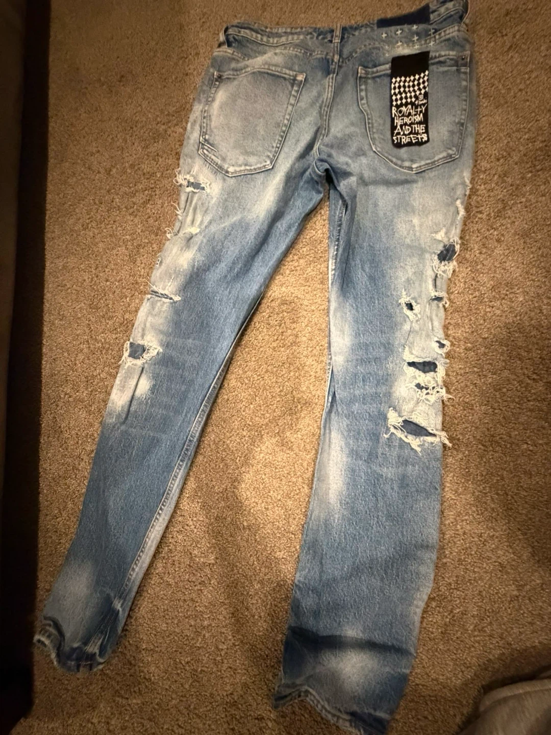 Ksubi Distressed Denim Jeans - Size 34