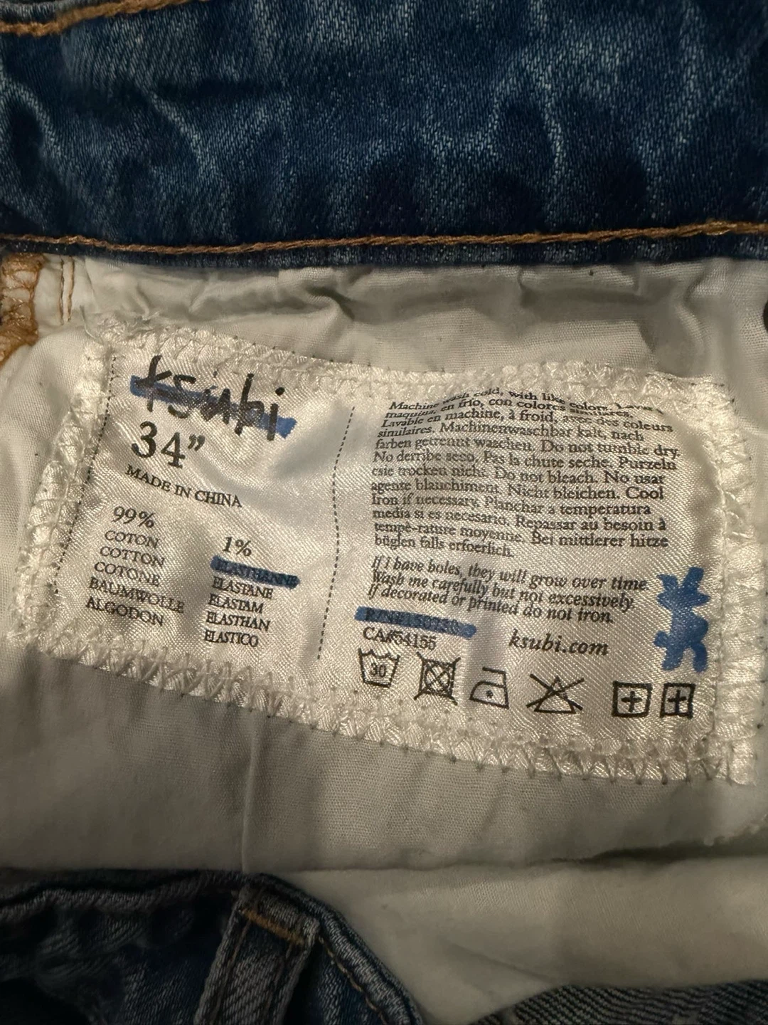 Ksubi Distressed Denim Jeans - Size 34 - photo 3