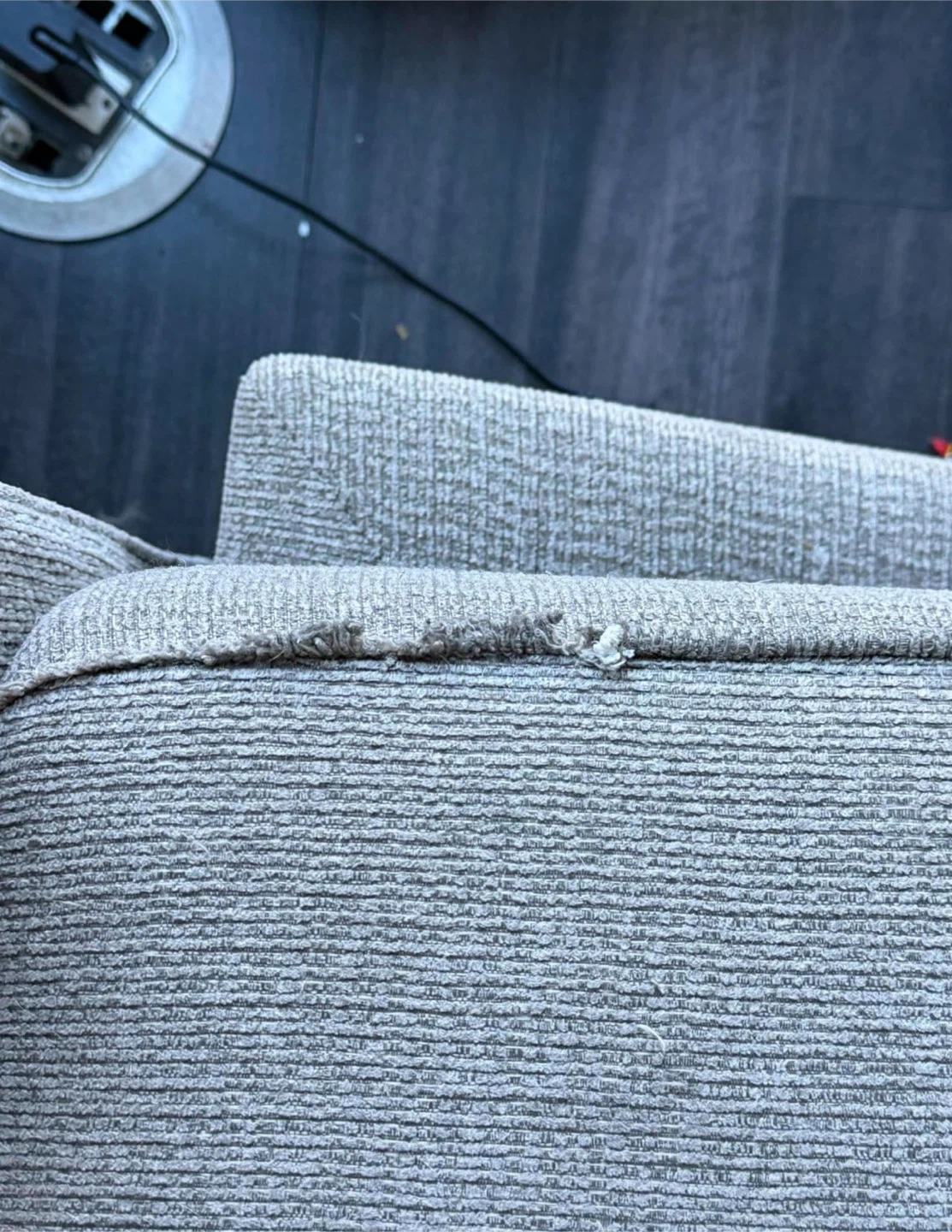Reversible Light Grey Sectional Sofa with Chaise - photo 5