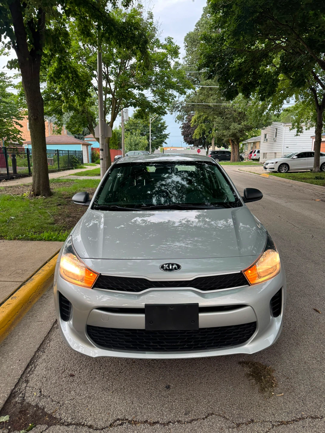 2014 Silver Kia Rio Sedan
