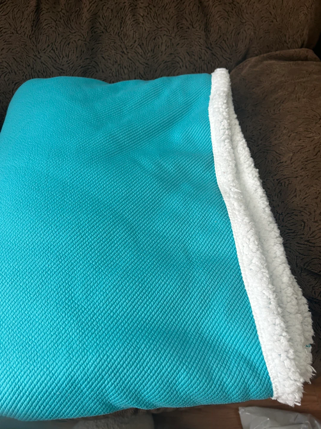 New Decanovo Turquoise Sherpa Throw Blanket - photo 4