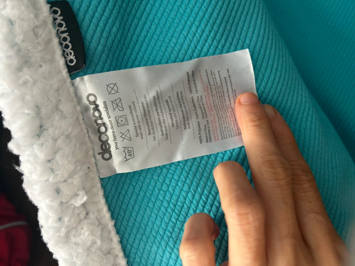 New Decanovo Turquoise Sherpa Throw Blanket - photo 5