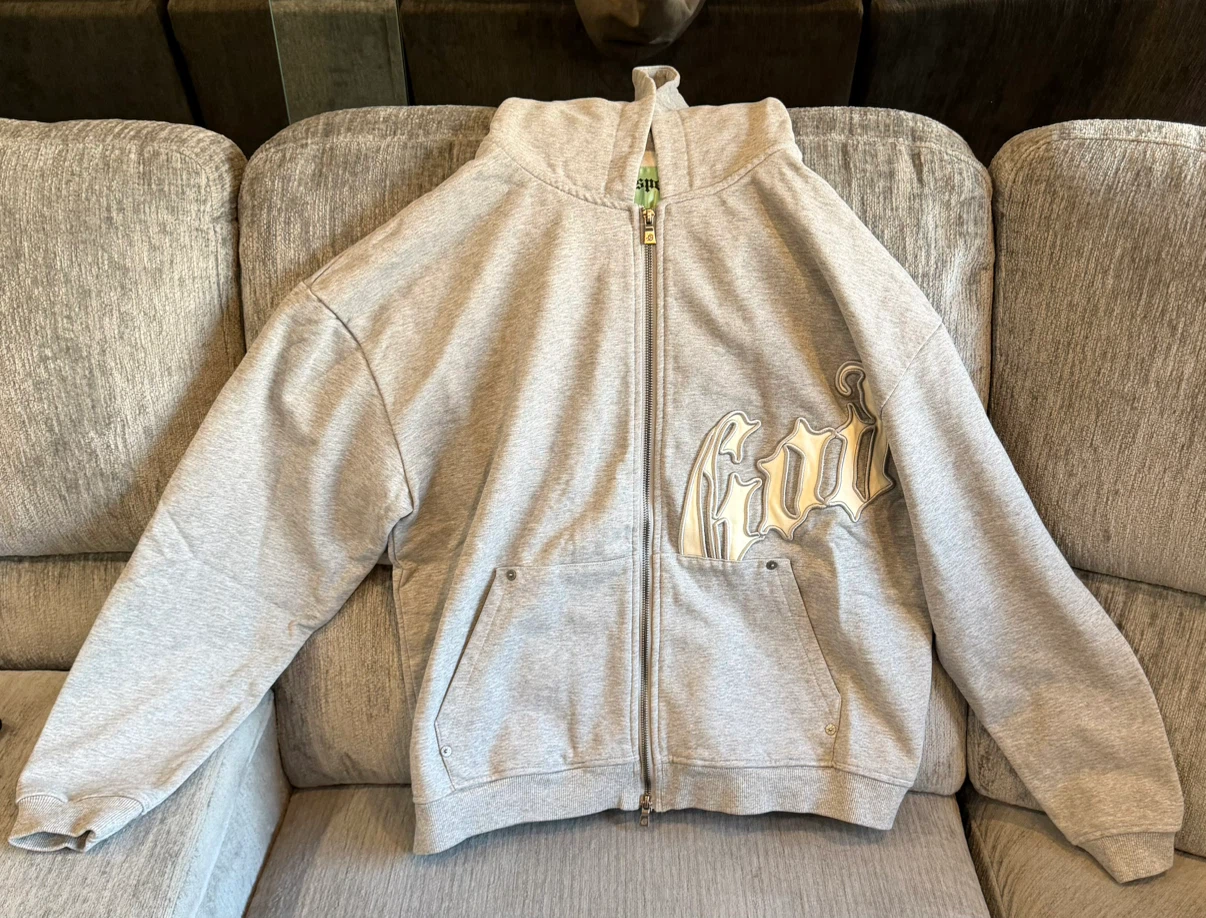 Godspeed OG Logo Hoodie V2 'Heather Grey' - photo 3