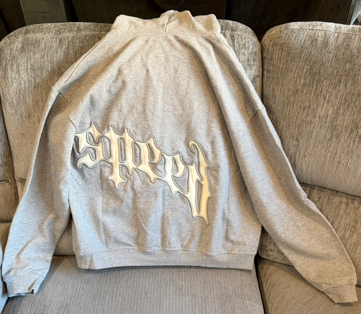 Godspeed OG Logo Hoodie V2 'Heather Grey' - photo 4