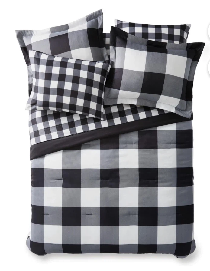 Mainstays Buffalo Check Bed-in-a-Bag Double