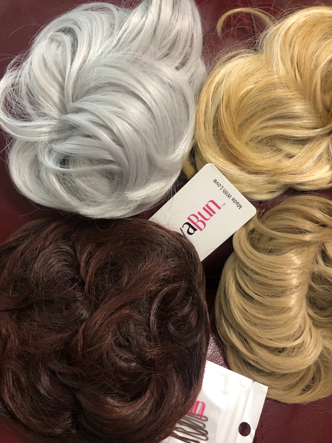 New & various hair buns