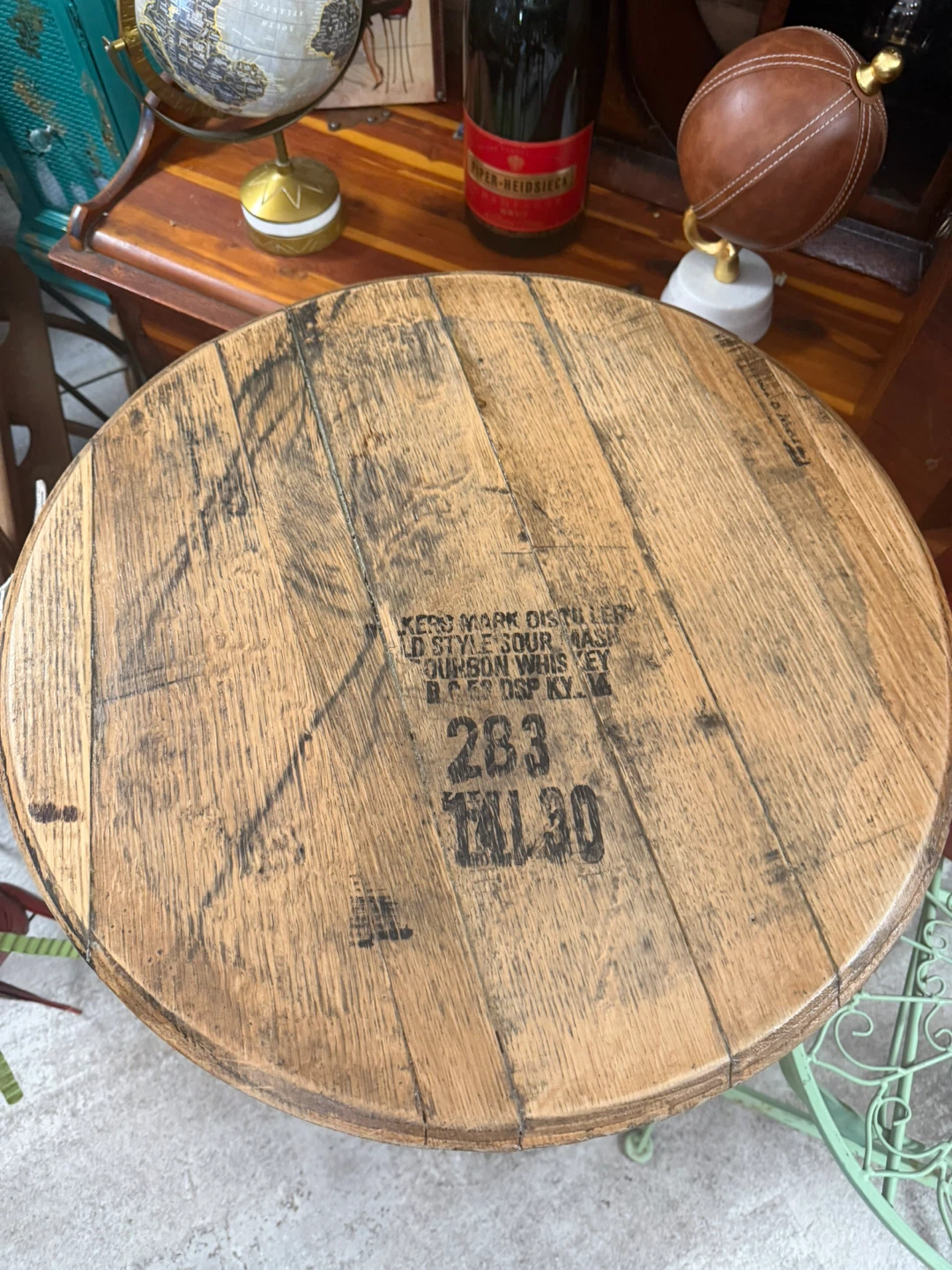 Maker's Mark Bourbon Barrel Adjust high Table