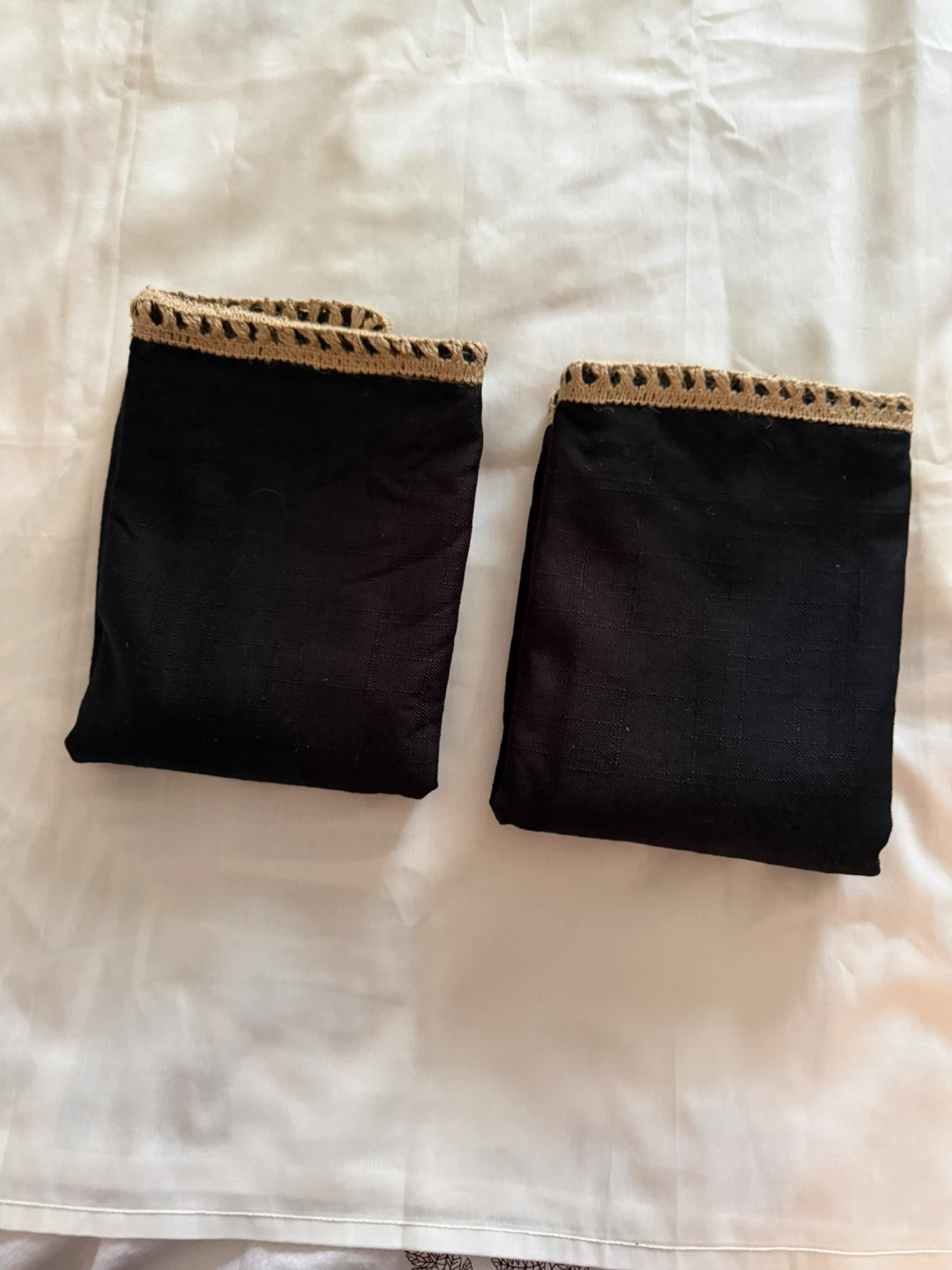 NordECO HOME Burlap Trimmed Pillow Covers (Set of 2) - photo 2