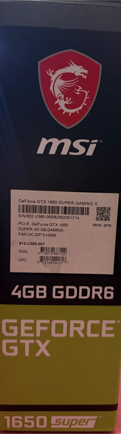 MSI GeForce GTX 1650 SUPER Gaming X 4GB GDDR6 - photo 3