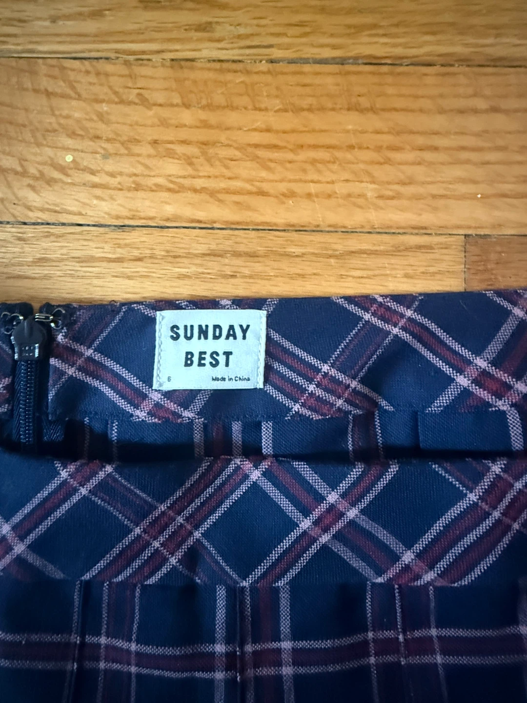 Aritzia Plaid Pleated Skirt - photo 3