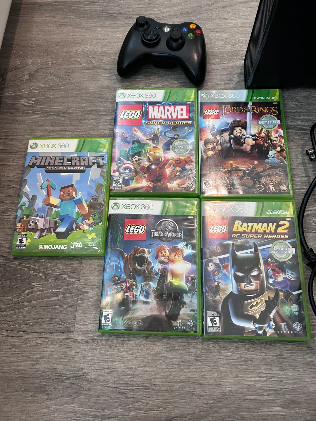 Xbox 360 Console with Controller and 5 Games - photo 2