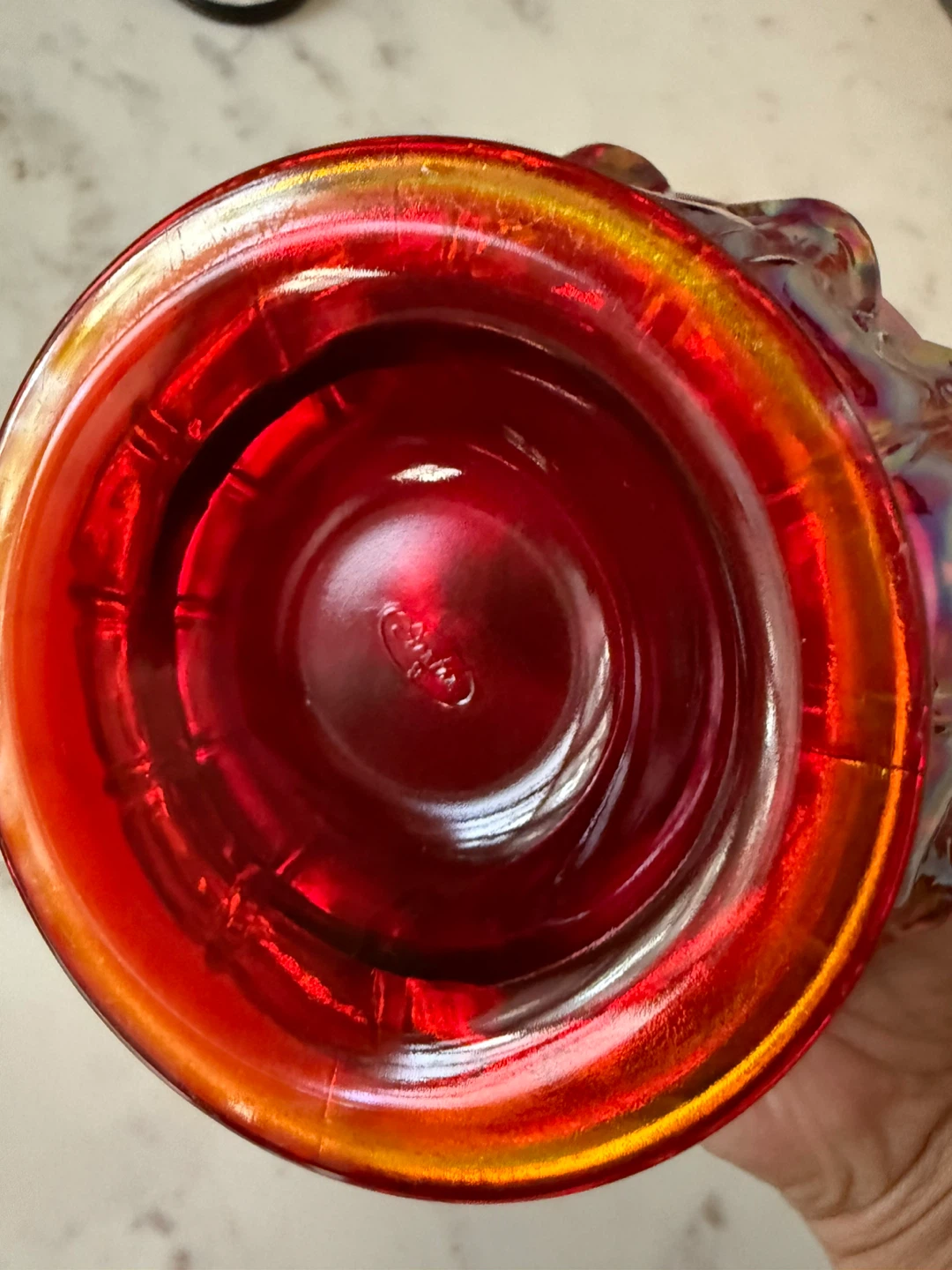 Fenton Carnival Glass Lidded Bowl - photo 3