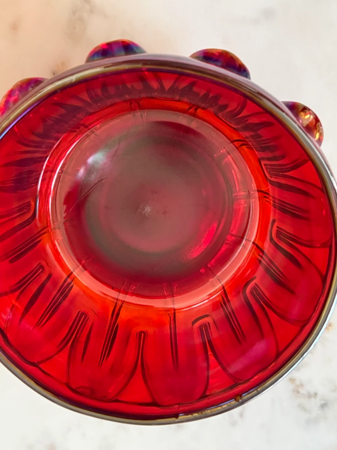 Fenton Carnival Glass Lidded Bowl - photo 4