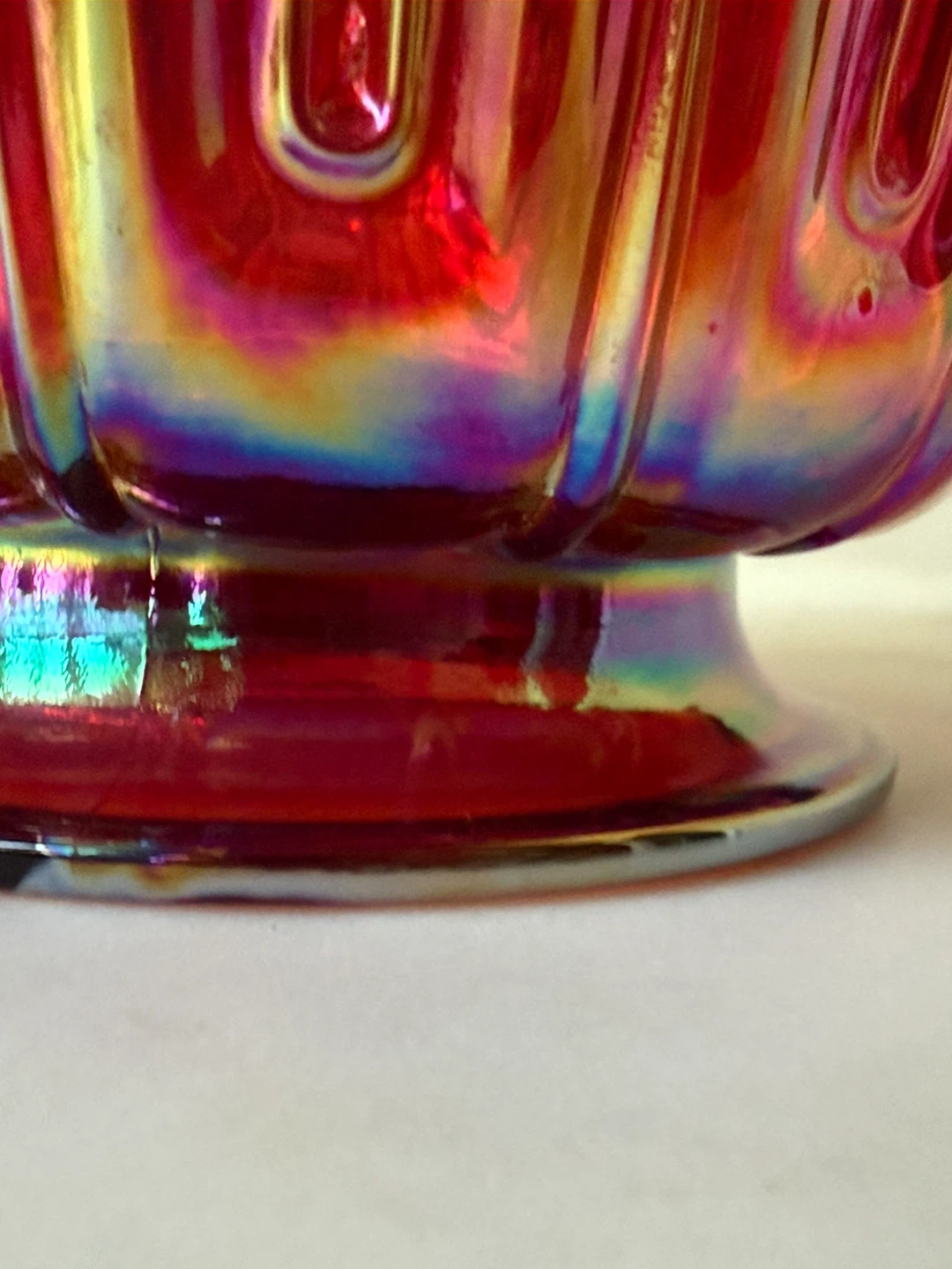 Fenton Carnival Glass Lidded Bowl - photo 5