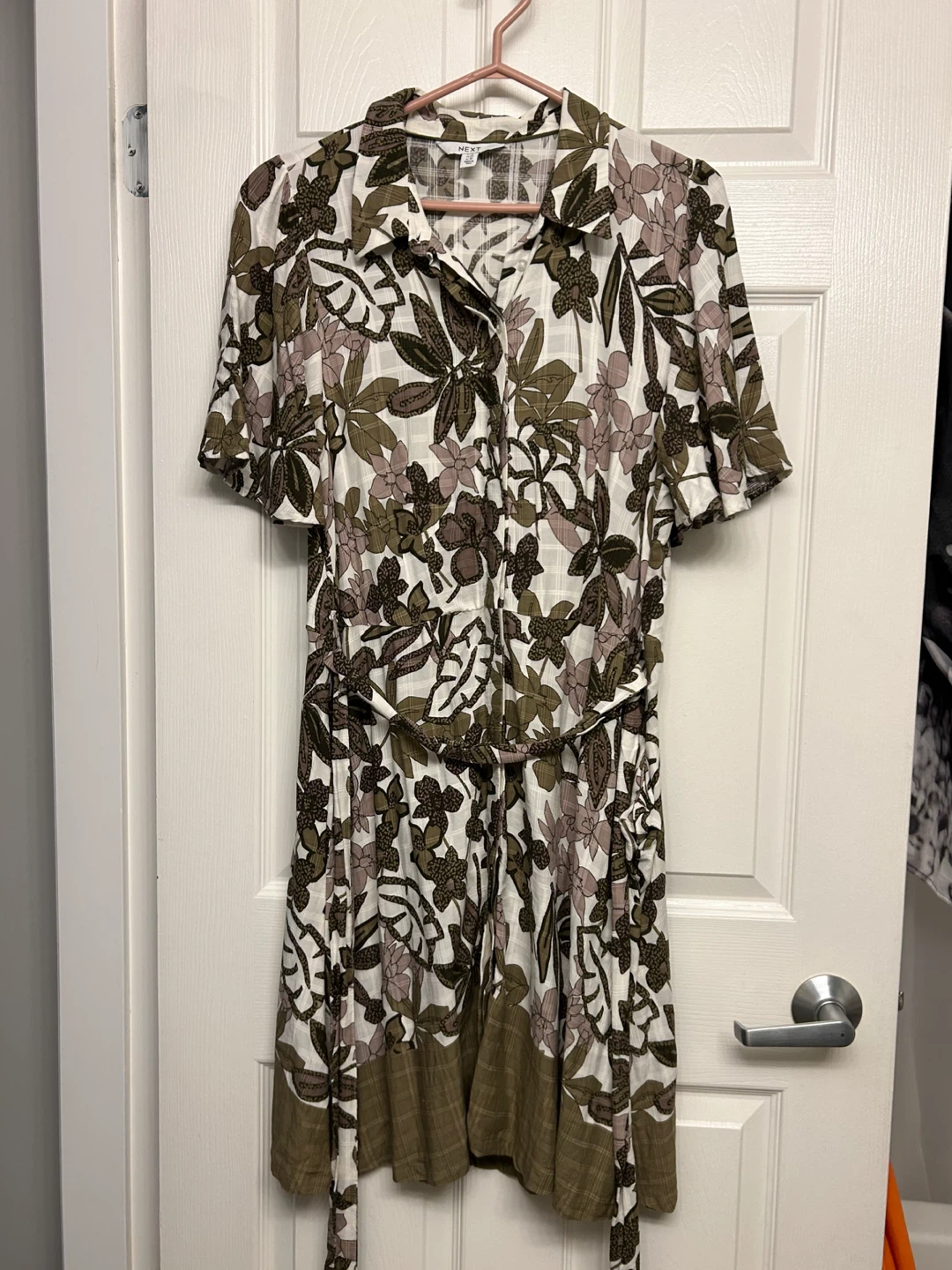 NEXT Floral Print Shirt Dress