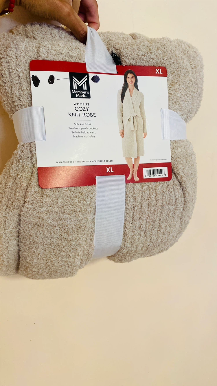 Cozy knit lounge robe size xl