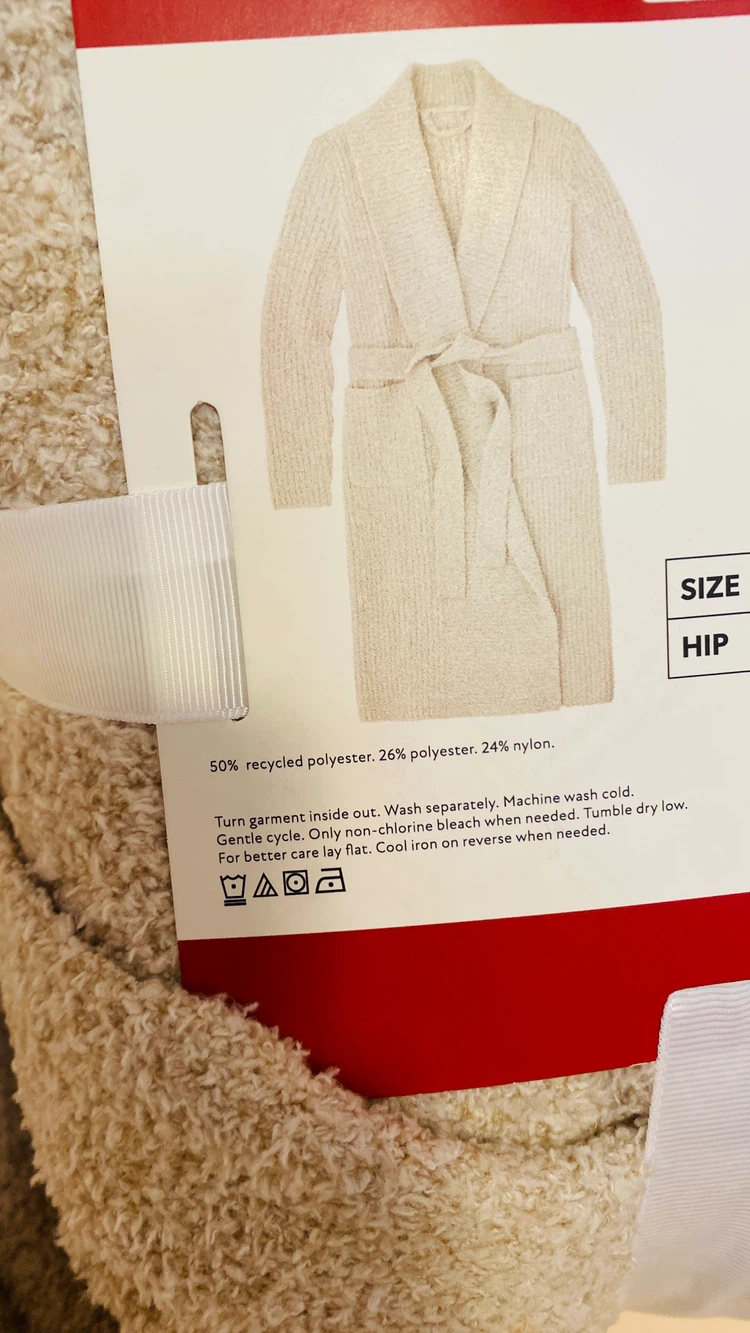 Cozy knit lounge robe size xl - photo 2