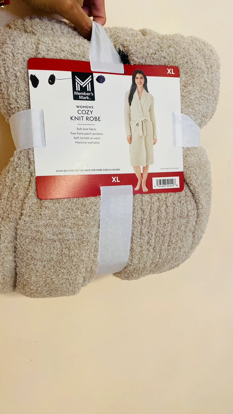 Cozy knit lounge robe size xl - photo 4